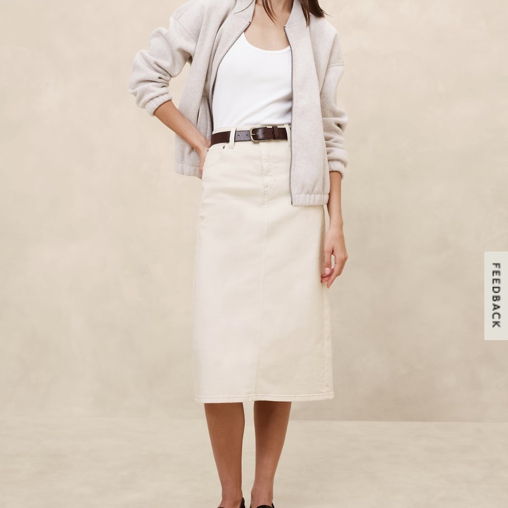 Banana Republic DENIM MIDI PENCIL SKIRT